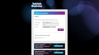 My TalkTalk Business Webmail