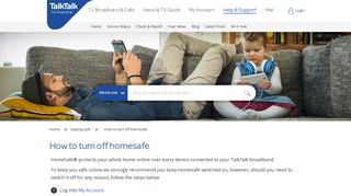 How to turn off homesafe - TalkTalk Community