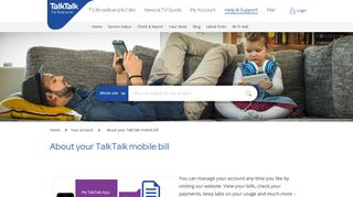 About your TalkTalk mobile bill - TalkTalk Community