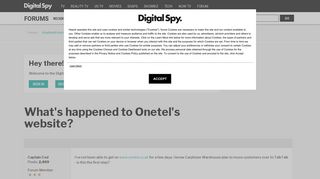What's happened to Onetel's website? — Digital Spy