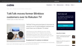 TalkTalk moves former Blinkbox customers over to Rakuten TV