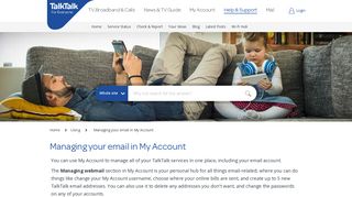 Managing your email in My Account - TalkTalk Community