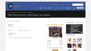 TalkToMe Reviews, Information and News - WeCamgirls.com