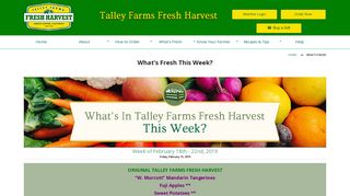 What's Fresh - Talley Farms Fresh Harvest