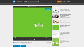 Tallie Implementation Guide - SlideShare