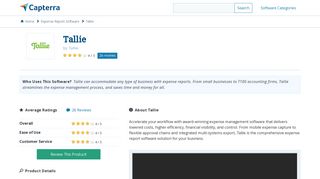 Tallie Reviews and Pricing - 2019 - Capterra