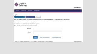 Log in - College of Policing - Tal.net