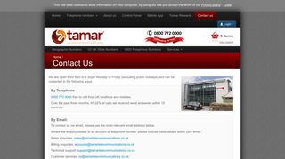 Contact Us - Tamar Telecommunications