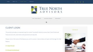 Client Login - True North Advisors