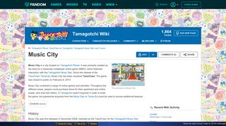 Music City | Tamagotchi Wiki | FANDOM powered by Wikia