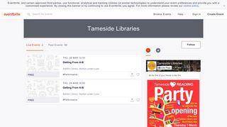 Tameside Libraries Events | Eventbrite
