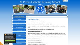 School Admissions - St Peter's Stalybridge