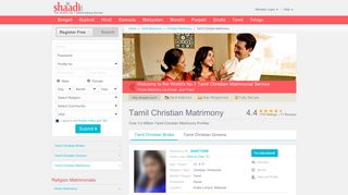 Tamil Christian Matrimonials - No 1 Site for Tamil Christian Matrimony ...
