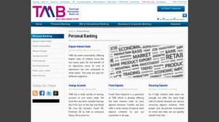 Personal Banking - Tamilnad Mercantile Bank