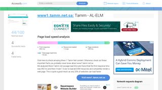 Access www1.tamm.net.sa. Tamm - AL-ELM