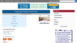 Tampa Bay Federal Credit Union - Tampa, FL - Credit Unions Online