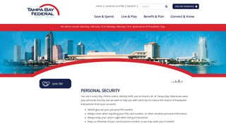 Online Security - Tampa Bay Federal Credit Union