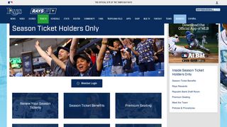 Season Ticket Holders | Tampa Bay Rays - MLB.com