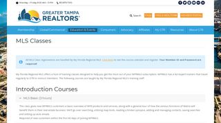MLS Classes - GTR | Greater Tampa REALTORS®