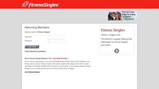 Login - Fitness Singles