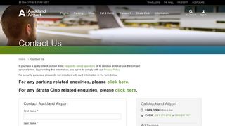 Contact Us | Auckland Airport