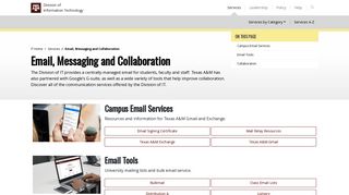 Email, Messaging and Collaboration | IT.tamu.edu