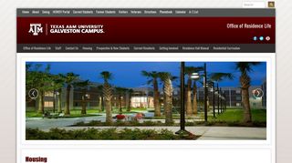 Housing - Texas A&M University at Galveston