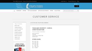 Customer Service - Texas A&M University - Corpus Christi Bookstore