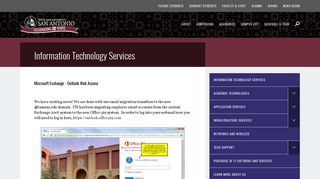Microsoft Exchange: ITS: Texas A&M University - San Antonio