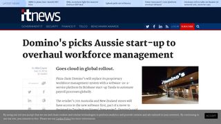Domino's picks Aussie start-up to overhaul workforce management ...
