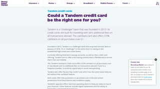 Compare Tandem credit cards online | MoneySuperMarket