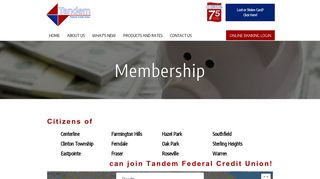 can join Tandem Federal Credit Union! - Membership | Tandem ...