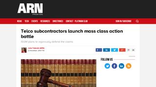 Telco subcontractors launch mass class action battle - ARN