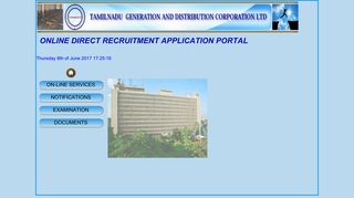 online direct recruitment application portal - TANGEDCO