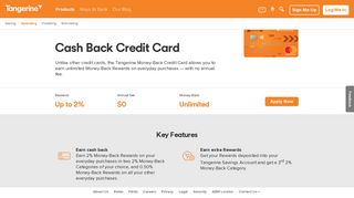Credit Card | Tangerine