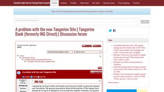 A problem with the new Tangerine Site | Tangerine Bank (formerly ...