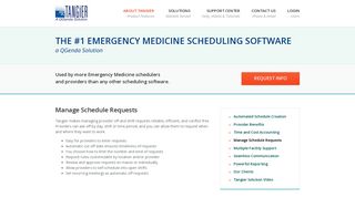 Manage Schedule Requests | Tangier Software