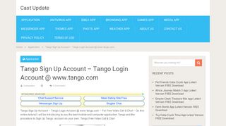Tango Sign Up Account - Tango Login Account @ www.tango.com