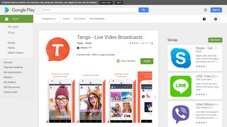 Tango - Live Video Broadcast - Apps on Google Play