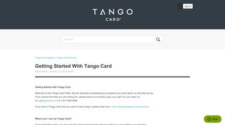 Getting Started With Tango Card – Tango Card Support
