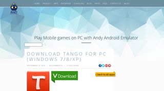Download Tango For PC | Tango For Windows | Andy