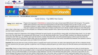 Tanki Online MMO,free tank war game to play - Learn4Good