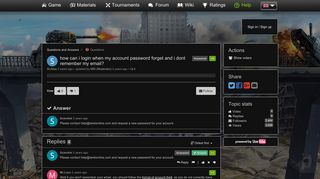 how can i login when my account password forget and ... - Tanki Online