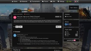How can i sign up on Tanki X Forums? / Questions and Answers ...
