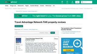 Travel Advantage Network-TAN property reviews - Timeshares ...
