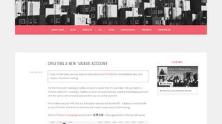 Creating a New TaoBao Account - sarainshanghai