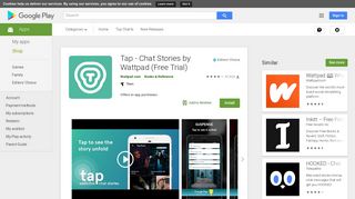 Tap - Chat Stories by Wattpad (Free Trial) - Apps on Google Play