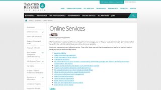 Online Services - NM Taxation and Revenue Department