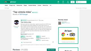 Tap victoria miles - Review of TAP Portugal - TripAdvisor