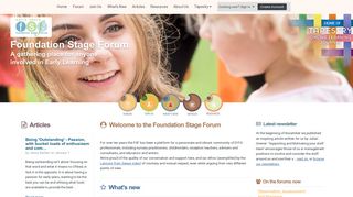 The Foundation Stage Forum (FSF) - Home of Early Years Foundation ...